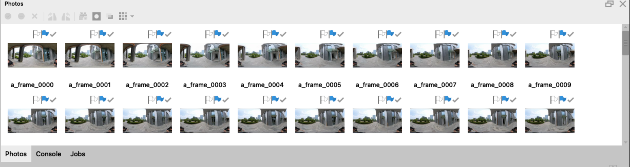Drag the extracted images to Metashape