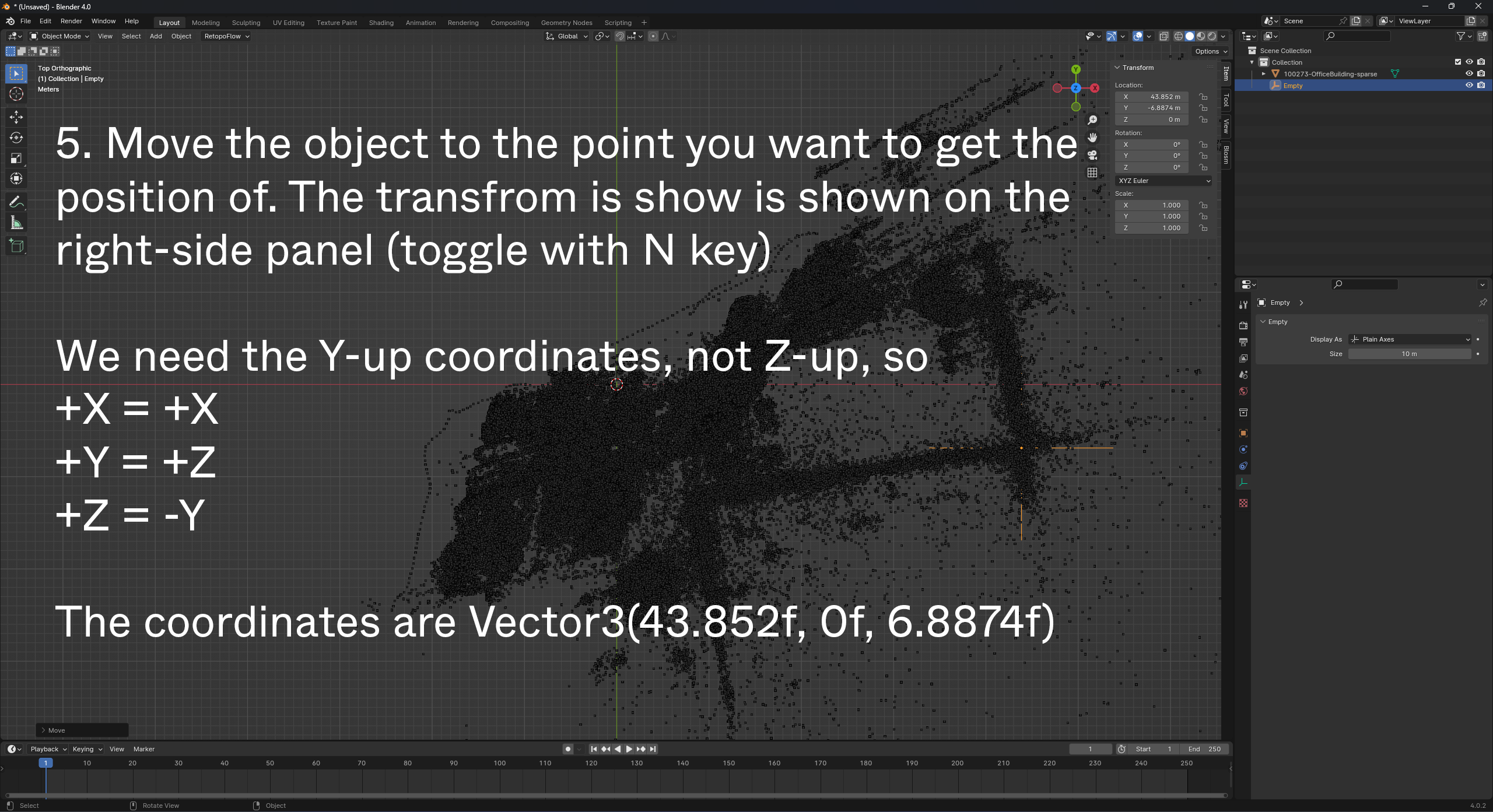 Y-up Coordinates 