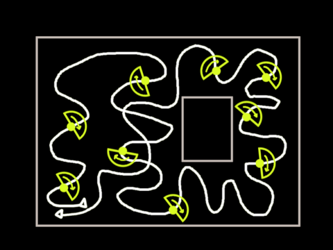 Scanning in an arc motion
