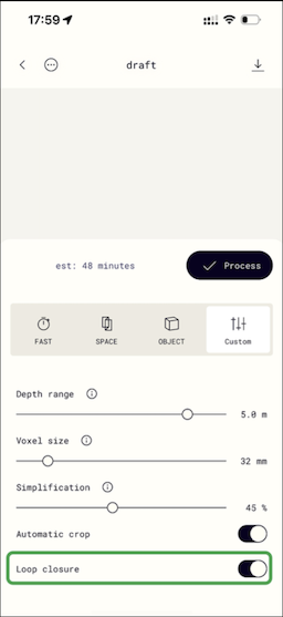 enable ‘loop closure’